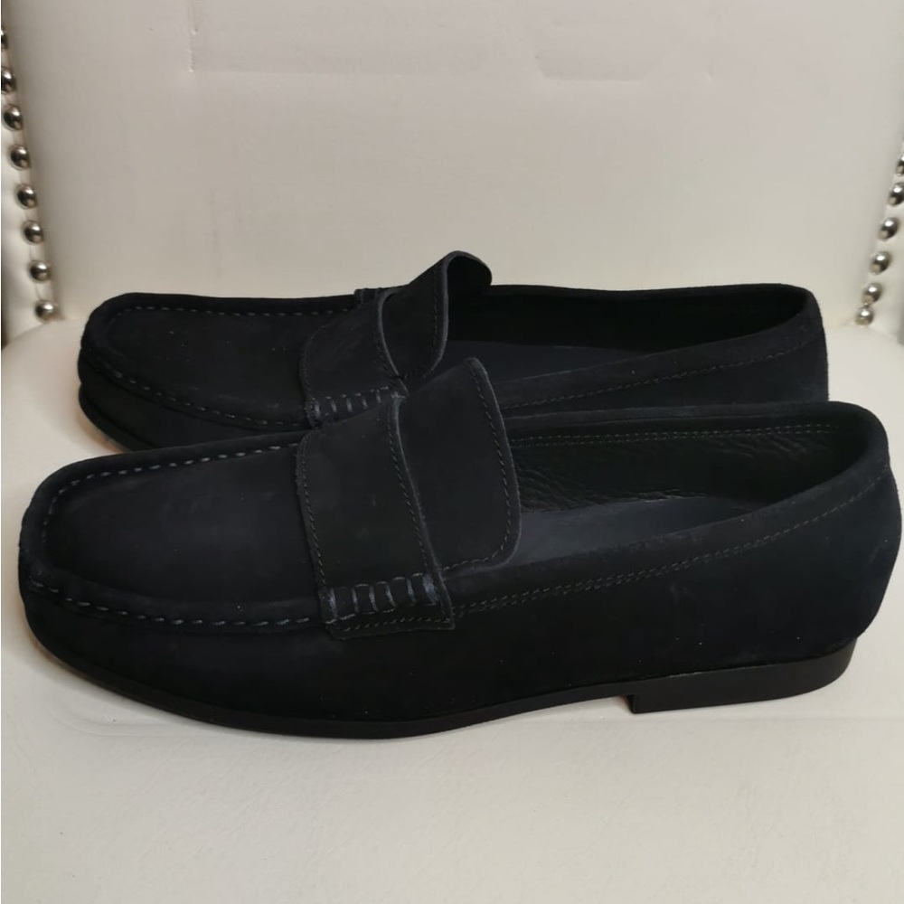 NEW! Vince Men's Suede Daly Loafers in Coastal Navy Suede